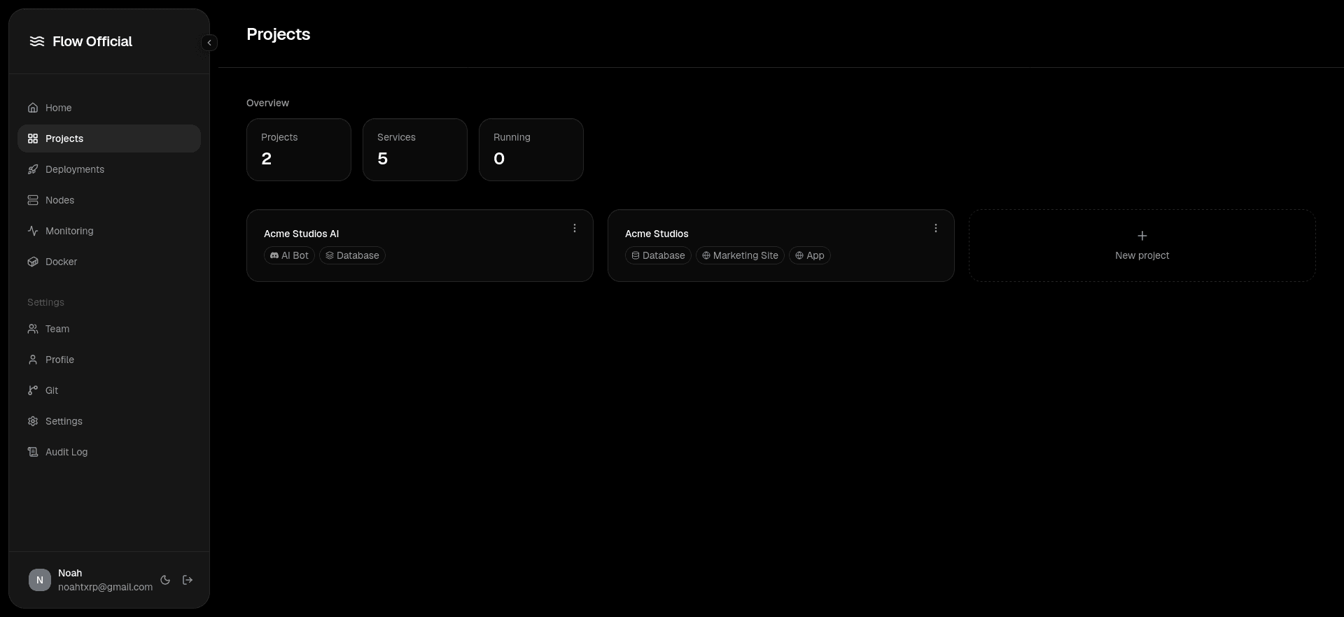 Flow projects